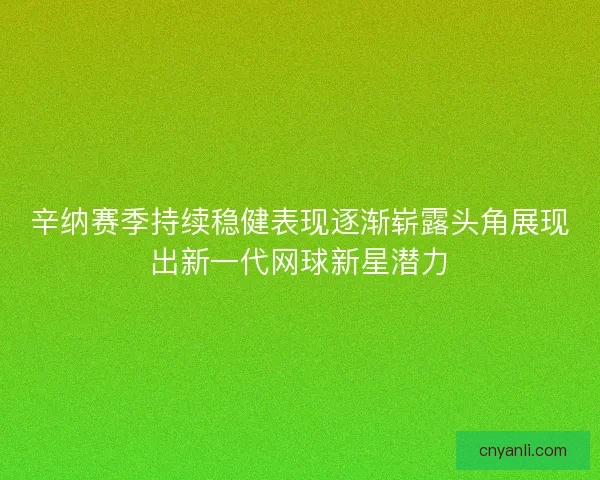 辛纳赛季持续稳健表现逐渐崭露头角展现出新一代网球新星潜力